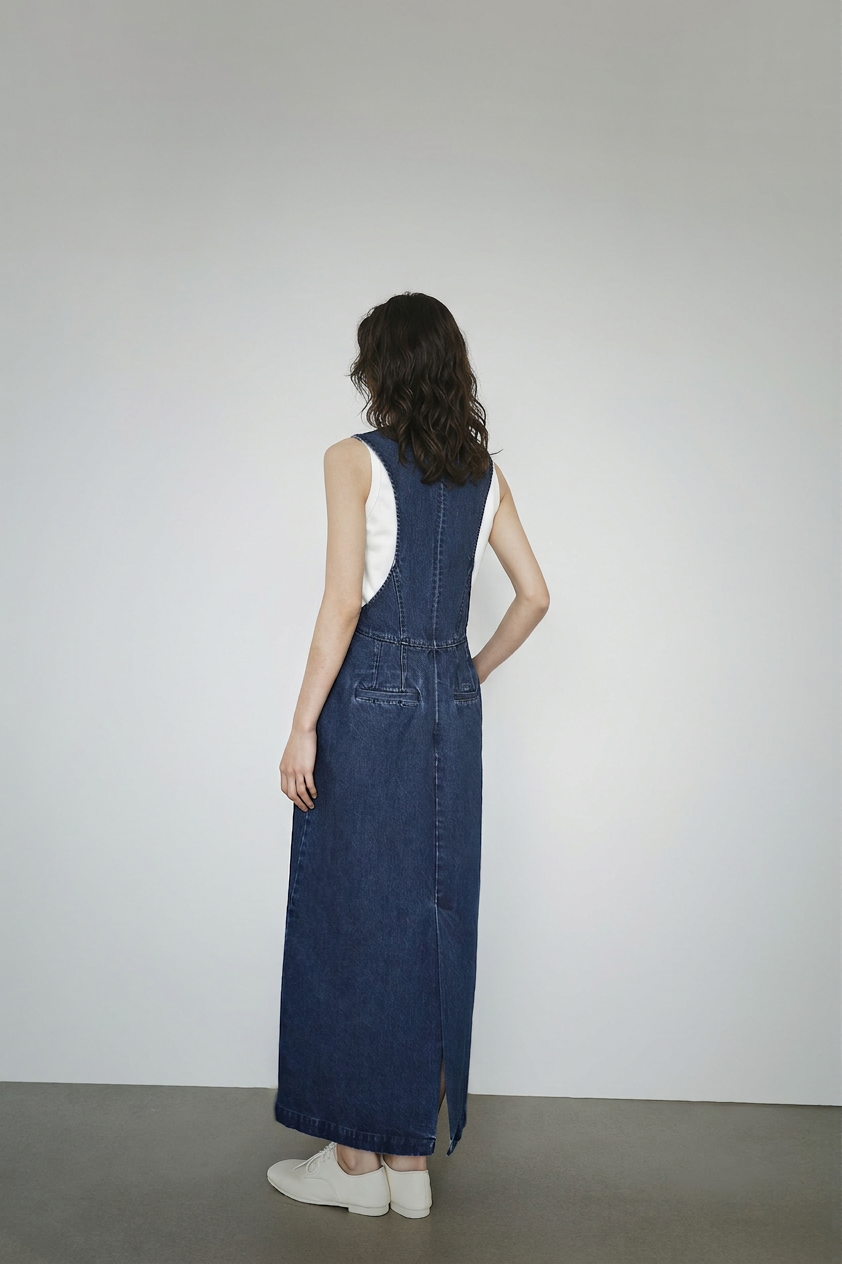Minimalist Denim Tank Dress