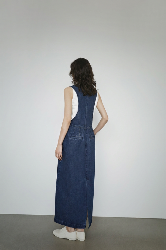 Minimalist Denim Tank Dress