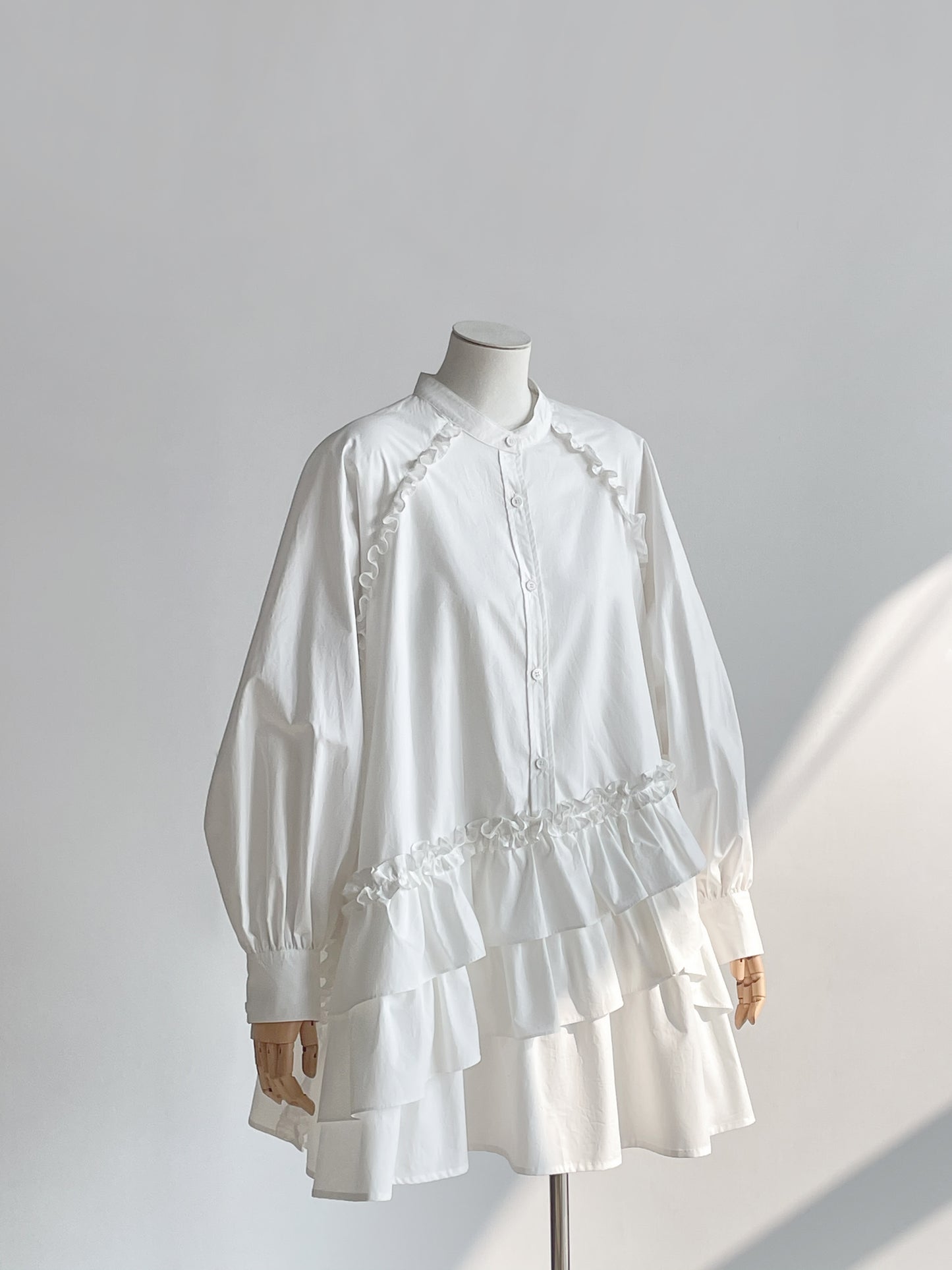 Ruffle Shirt Dress