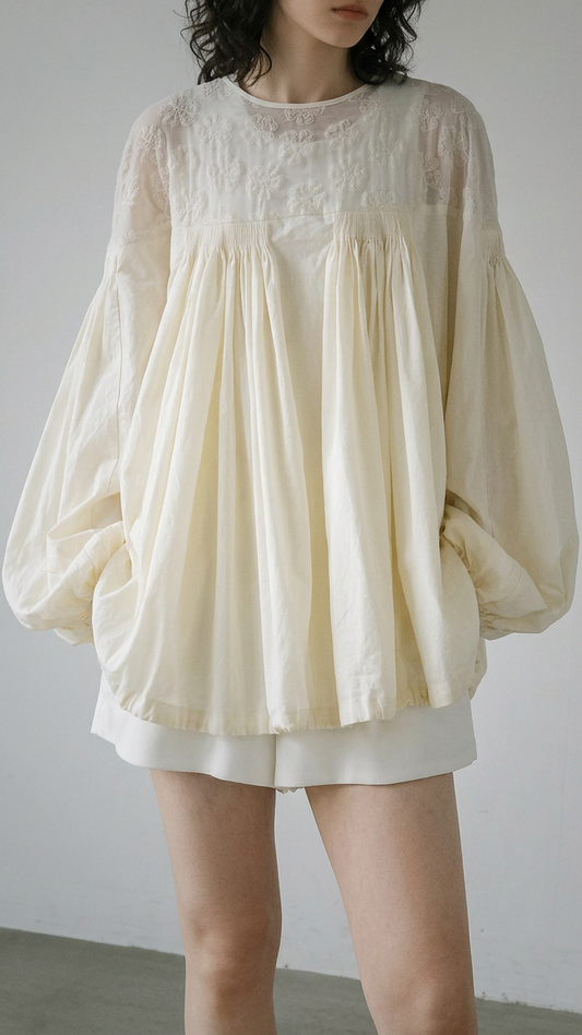 Embroidered Panel Top