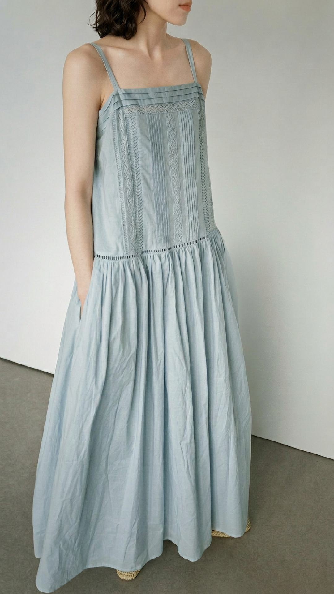 Embroidered Cami Dress