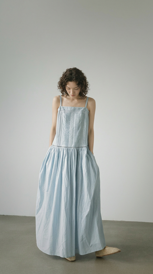 Embroidered Cami Dress